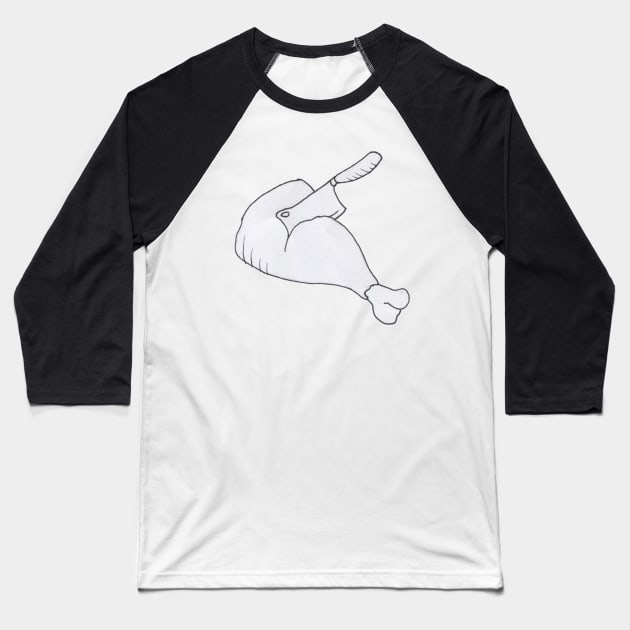 Butcher's Leg Baseball T-Shirt by DILLIGAFM8